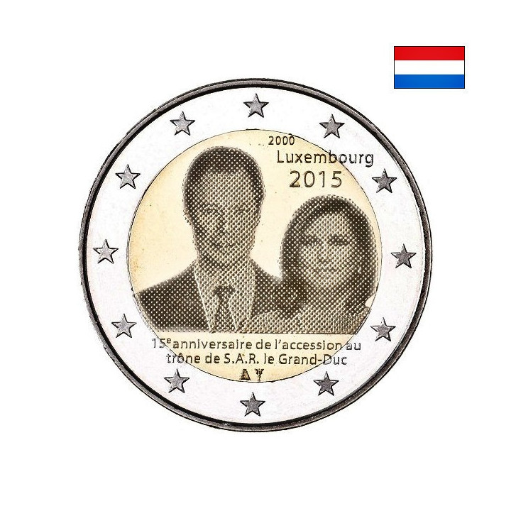 Luxembourg 2 Euro 2015 "Henri Accession" UNC