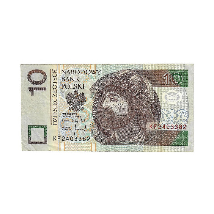 Poland 10 Zlotych 1994 P-173b VF