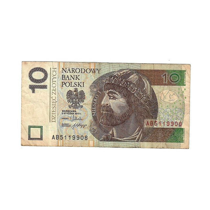 Poland 10 Zlotych 2012 P-183a VF