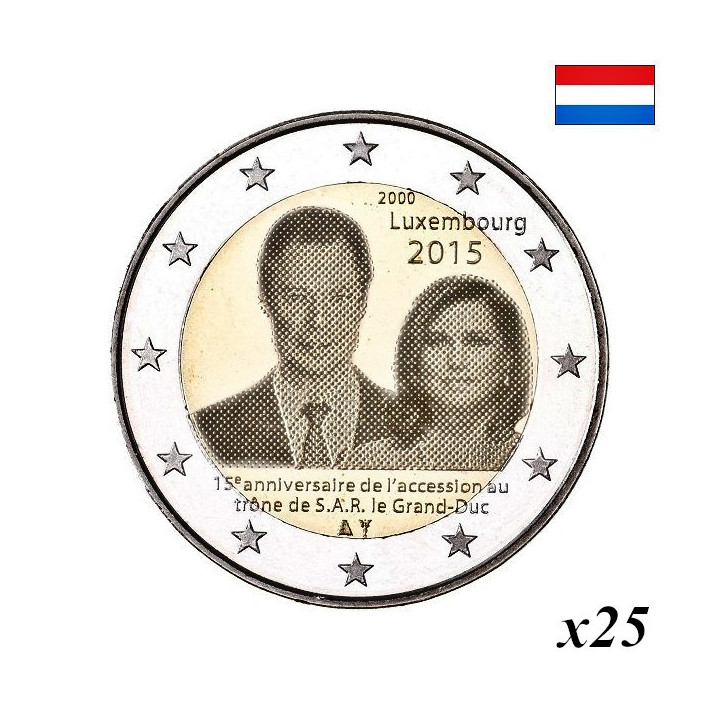 Luxembourg 2 Euro 2015 "Henri Accession" Roll