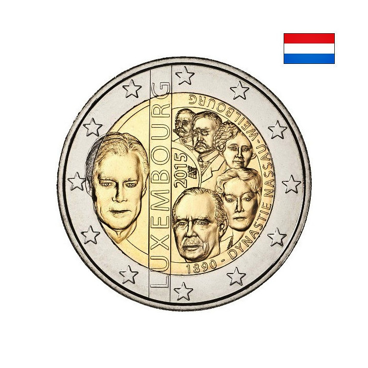 Luxembourg 2 Euro 2015 "Nassau-Weilburg" UNC