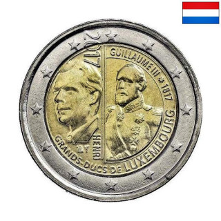 Luxembourg 2 Euro 2017 "William III" UNC