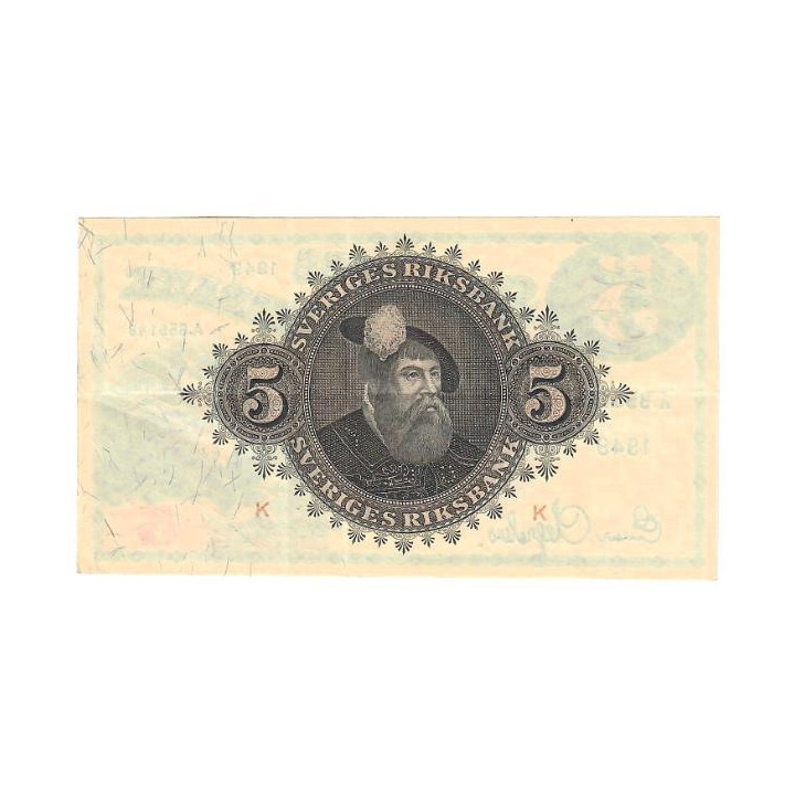 Sweden 5 Kronor 1949 P-33af.12 XF