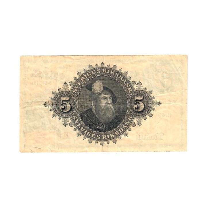 Sweden 5 Kronor 1949 P-33af.5 VF