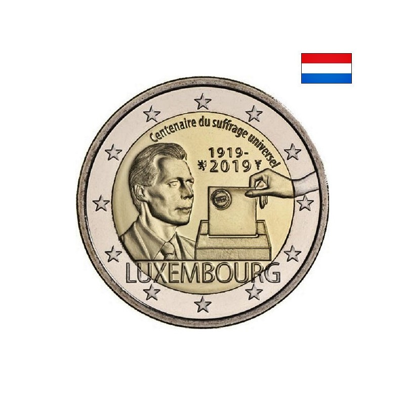 Luxembourg 2 Euro 2019 "Universal Suffrage" UNC