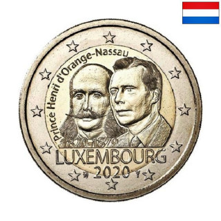 Luxembourg 2 Euro 2020 "Prince Henry" UNC