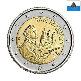 San Marino 2 Euro 2024 KM-562 UNC