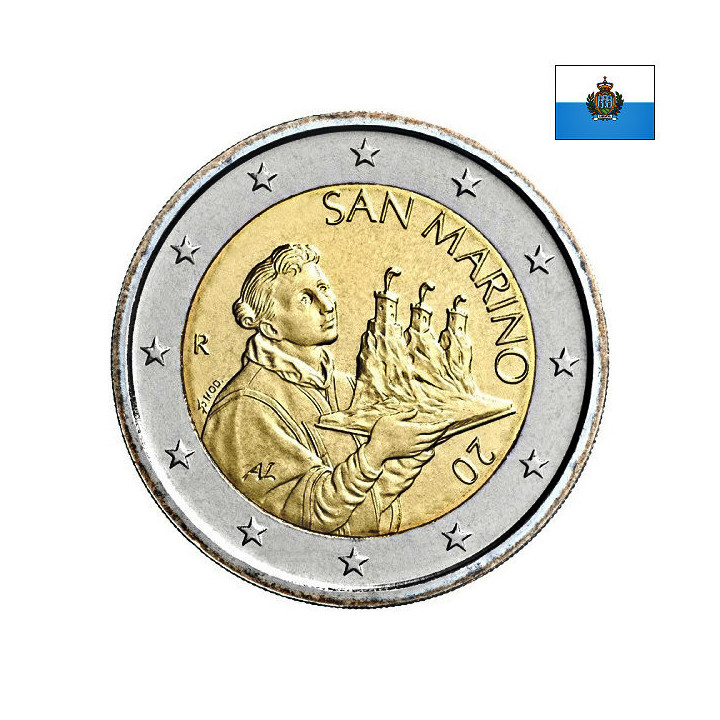 San Marino 2 Euro 2024 KM-562 UNC