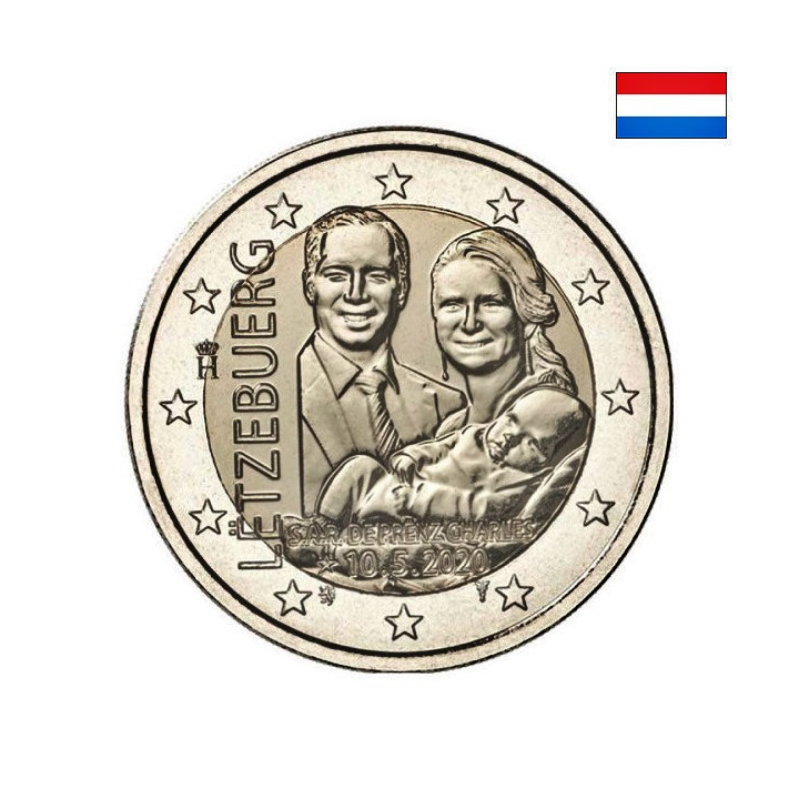 Luxembourg 2 Euro 2020 "Prince Charles" (Normal) UNC