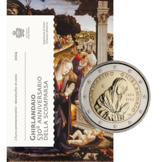 San Marino 2 Euro 2024 "Domenico Ghirlandaio" BU (Coin Card)