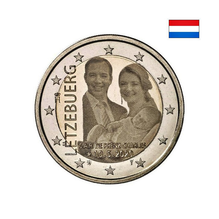 Luxembourg 2 Euro 2020 "Prince Charles" (Photo-like) UNC