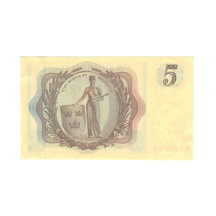 Sweden 5 Kronor 1963 P-50b UNC