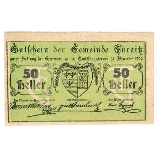 Austrian Notgeld 50 Heller 1920 JPR1086-50 UNC