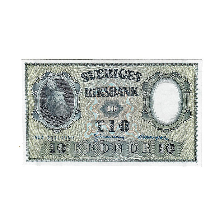 Sweden 10 Kronor 1953 P-43a UNC