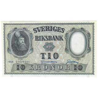 Sweden 10 Kronor 1954 P-43b UNC