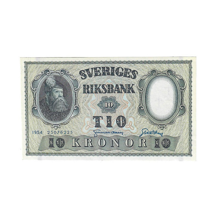Sweden 10 Kronor 1954 P-43b UNC