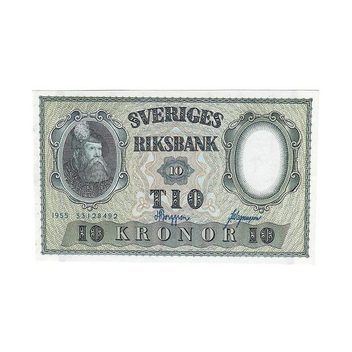 Sweden 10 Kronor 1955 P-43c UNC