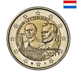 Luxembourg 2 Euro 2021 "Birth of Jean" (Normal) UNC