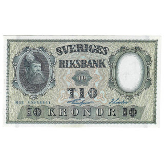 Sweden 10 Kronor 1955 P-43c.6 UNC