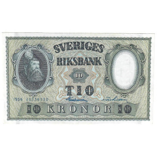 Sweden 10 Kronor 1956 P-43d.12 UNC