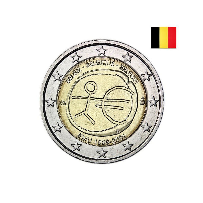 Belgium 2 Euro 2009 "EMU" UNC