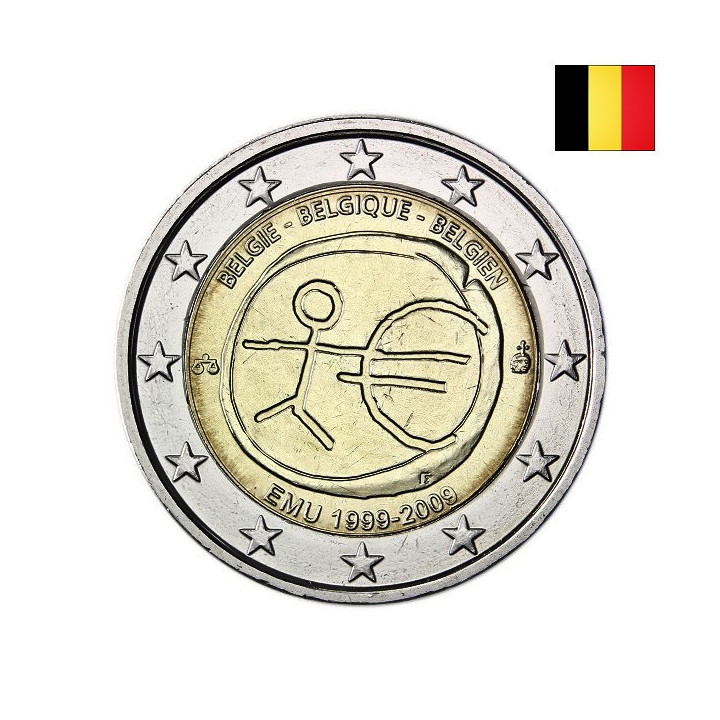 Belgium 2 Euro 2009 "EMU" UNC