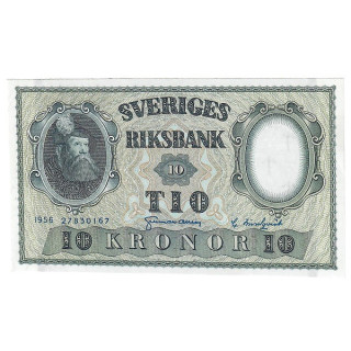 Sweden 10 Kronor 1956 P-43d.13 UNC
