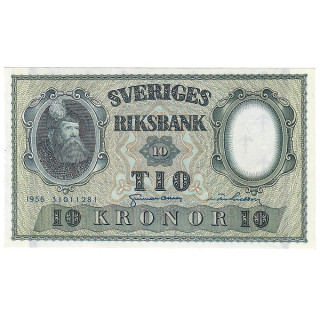 Sweden 10 Kronor 1956 P-43d.14 UNC