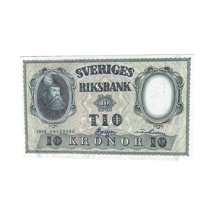 Sweden 10 Kronor 1958 P-43f UNC