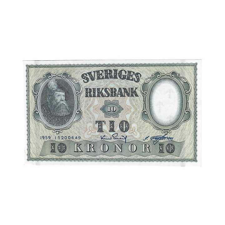 Sweden 10 Kronor 1959 P-43g UNC