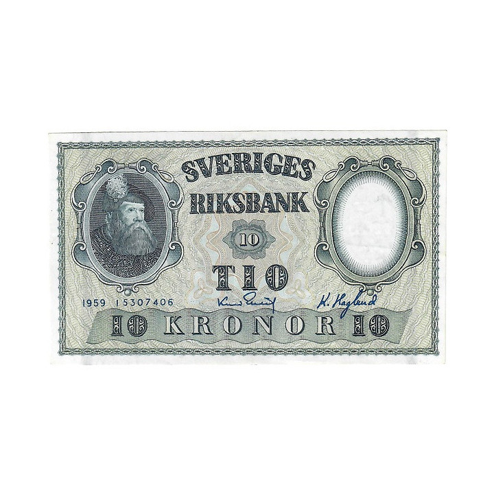 Sweden 10 Kronor 1959 P-43g.5 UNC