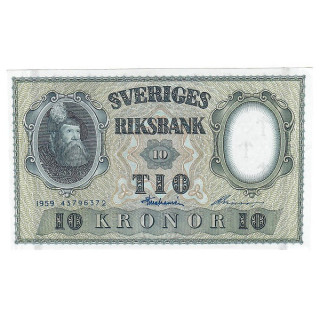 Sweden 10 Kronor 1959 P-43g UNC