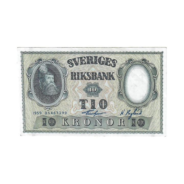Sweden 10 Kronor 1959 P-43g UNC