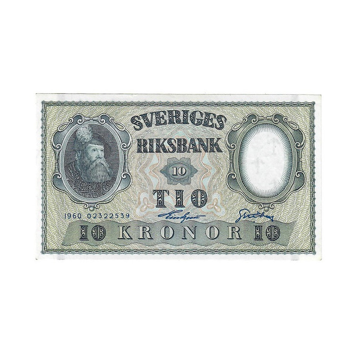 Sweden 10 Kronor 1960 P-43h UNC
