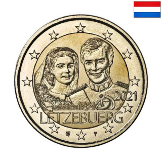 Luxembourg 2 Euro 2021 "Wedding" (Normal) UNC