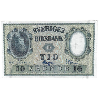 Sweden 10 Kronor 1962 P-43i UNC