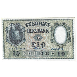 Sweden 10 Kronor 1962 P-43i.1 UNC
