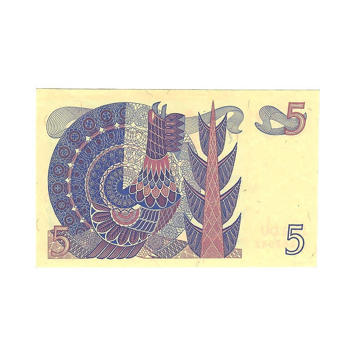 Sweden 5 Kronor 1972 P-51c.1 UNC