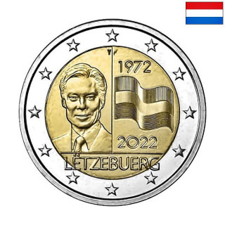 Luxembourg 2 Euro 2022 "Flag" UNC