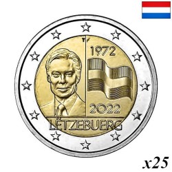 Luxembourg 2 Euro 2022 "Flag" Roll