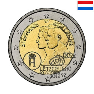 Luxembourg 2 Euro 2022 "Royal Wedding" UNC