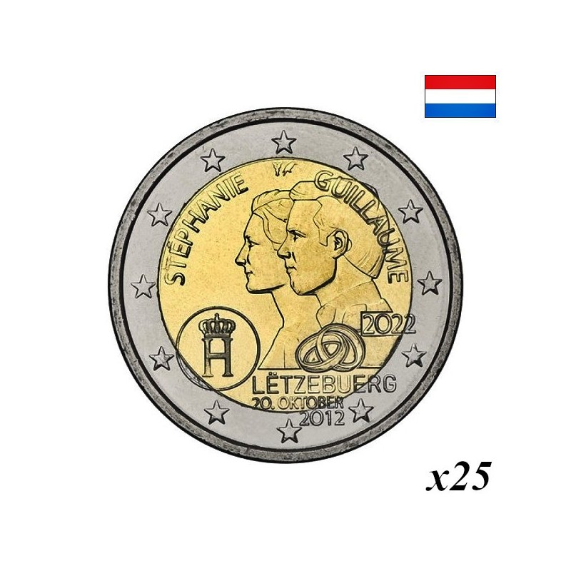 Luxembourg 2 Euro 2022 "Royal Wedding" Roll