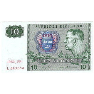 Sweden 10 Kronor 1983 P-52e.3 UNC