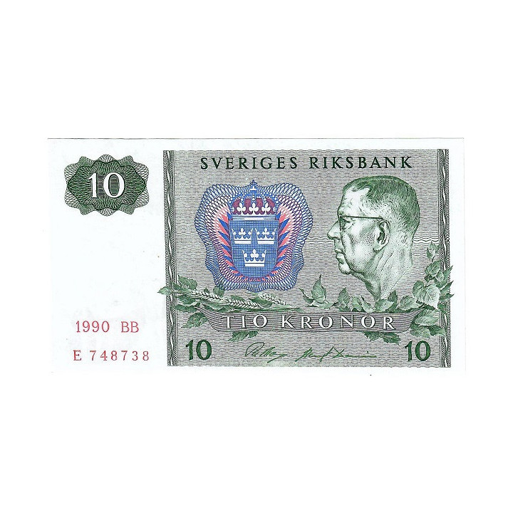 Sweden 10 Kronor 1990 P52e.8 UNC