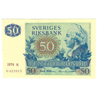 Sweden 50 Kronor 1976 P53b.2 UNC