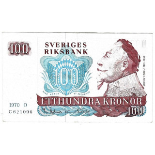 Sweden 100 Kronor 1970 P54a.3 VF