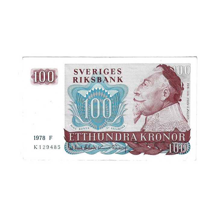 Sweden 100 Kronor 1978 P54c.1 XF