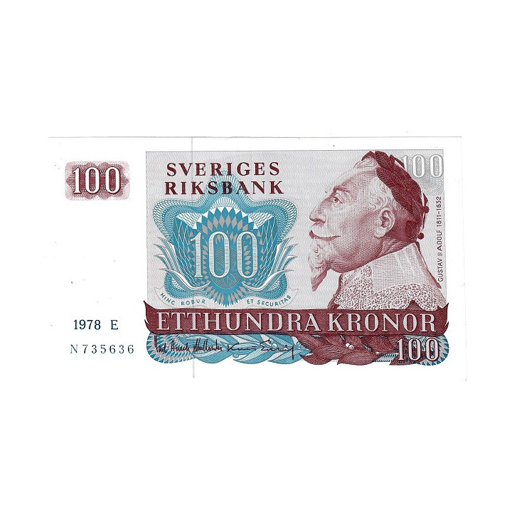 Sweden 100 Kronor 1978 P54c.1 UNC