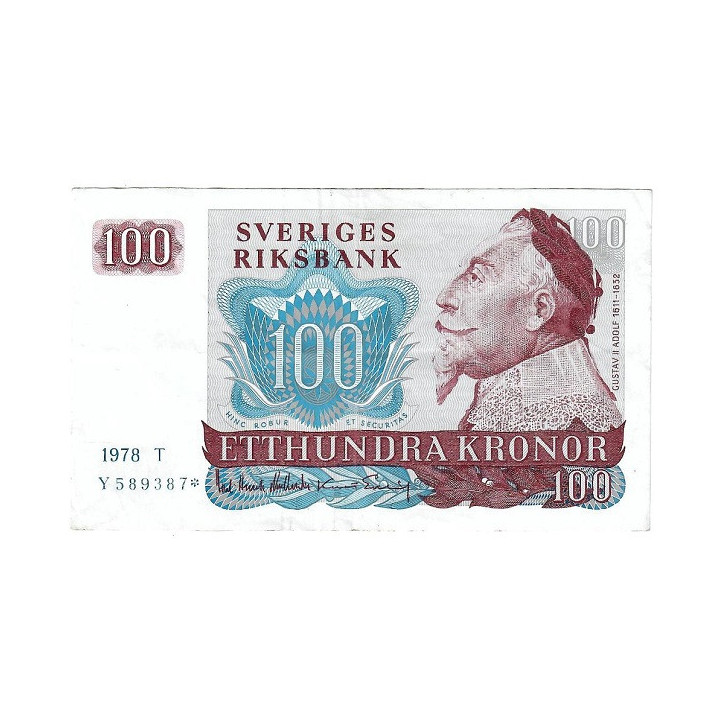Sweden 100 Kronor 1978 REPLACEMENT P54c.1r VF