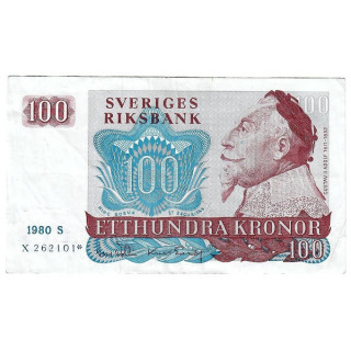 Sweden 100 Kronor 1980 REPLACEMENT P54c.2r VF